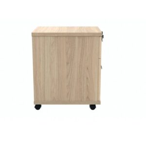 DS1197 | Wooden Mobile Pedestal | 2 Drawers | Oak