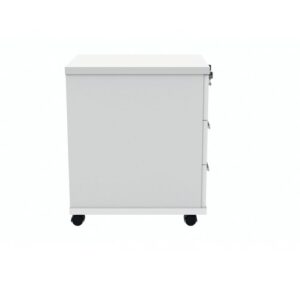 DS1200 | Wooden Mobile Pedestal | 3 Drawers | White