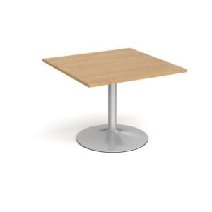 DS1382 | Trumpet Base Square Extension Table Oak