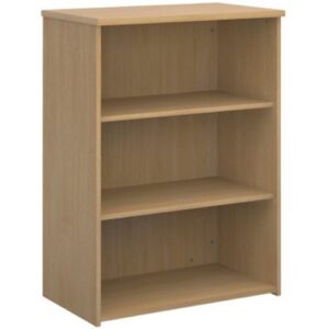 DS1681 | Dams 2 Shelf Bookcase 1090H/800W/470D 25Mm Top Oak R1090O