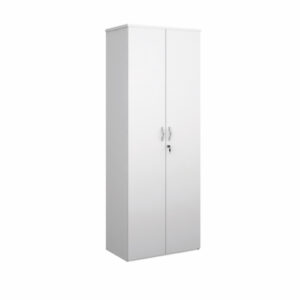 DS1705 | Dams 5 Shelf Cupboard 2140H/800W/470D 25mm Top White R2140Wh