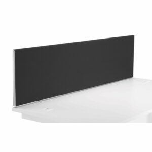 DS2494 | Jemini Black 1600mm Straight Mounted Desk Screen KF79001