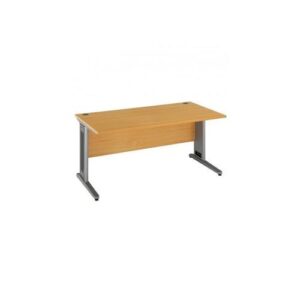 DS3709 | Maestro 25 Sl Silver Cantilever Desk 1000W X 800D Walnut