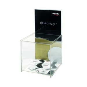 DS4915 | Deflecto Suggestion Box Sign Holder