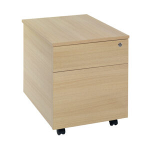 DS4919 | 2 Drawer Mobile Ped - Oak