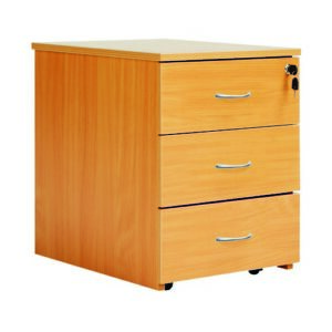 DS4921 | 3 Drawer Mobile Ped - Beech