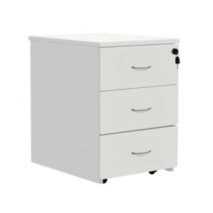 DS4923 | 3 Drawer Mobile Ped - White
