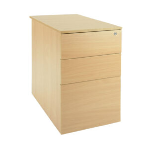 DS4925 | 3 Drawer Desk High Ped - Oak