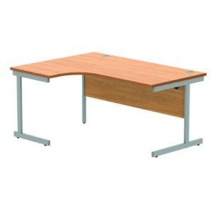 DS4927 | Left Hand Corner Desk 1600X1200 Beech/Silver