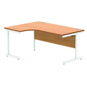 DS4936 | Left Hand Corner Desk 1600X1200 Beech/White