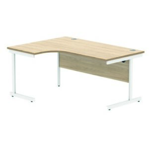 DS4937 | Left Hand Corner Desk 1600X1200 Oak/White