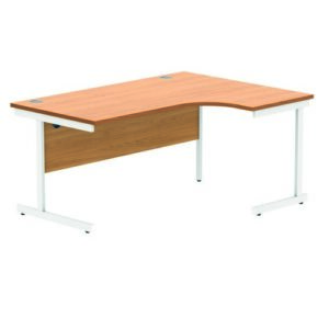 DS4939 | Right Hand Corner Desk 1600X1200 Beech/White