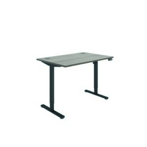 DS4948 | Polaris Single Motor Sit Stand Desk 1200X800 Grey Oak/Black
