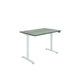 DS4949 | Polaris Single Motor Sit Stand Desk 1200X800 Grey Oak/White
