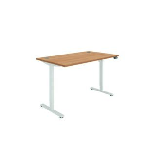 DS4955 | Polaris Single Motor Sit Stand Desk 1400X800 Beech/White