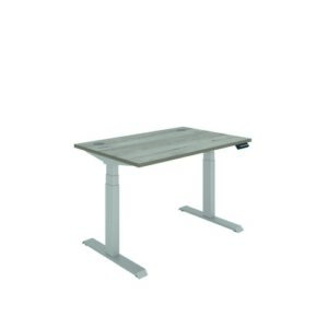 DS4966 | Polaris Dual Motor Sit Stand Desk 1200X800 Grey Oak/Silver