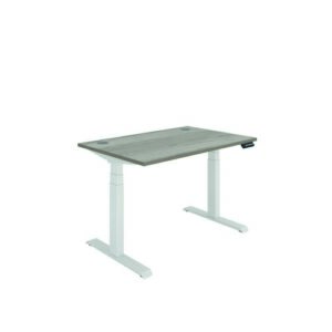 DS4967 | Polaris Dual Motor Sit Stand Desk 1200X800 Grey Oak/White