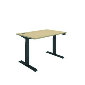 DS4968 | Polaris Dual Motor Sit Stand Desk 1200X800 Oak/Black