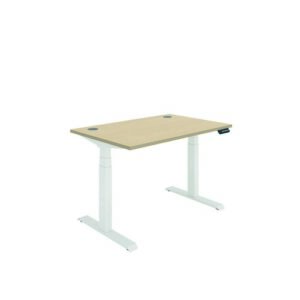 DS4970 | Polaris Dual Motor Sit Stand Desk 1200X800 Oak/White