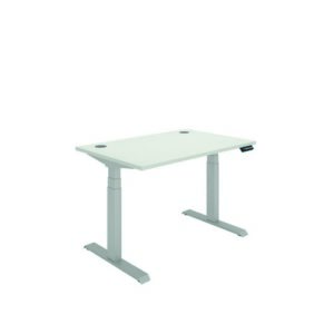 DS4972 | Polaris Dual Motor Sit Stand Desk 1200X800 White/Silver