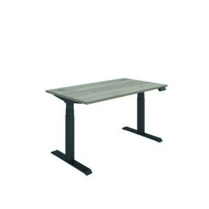 DS4977 | Polaris Dual Motor Sit Stand Desk 1400X800 Grey Oak/Black