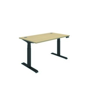 DS4979 | Polaris Dual Motor Sit Stand Desk 1400X800 Oak/Black
