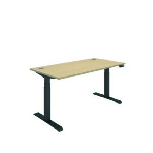 DS4990 | Polaris Dual Motor Sit Stand Desk 1600X800 Oak/Black