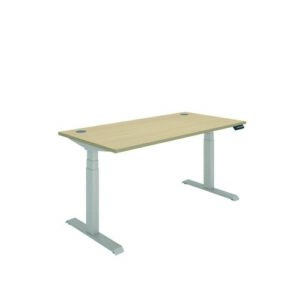 DS4991 | Polaris Dual Motor Sit Stand Desk 1600X800 Oak/Silver