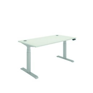 DS4994 | Polaris Dual Motor Sit Stand Desk 1600X800 White/Silver