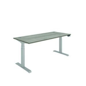 DS4999 | Polaris Dual Motor Sit Stand Desk 1800X800 Grey Oak/Silver