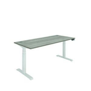 DS5000 | Polaris Dual Motor Sit Stand Desk 1800X800 Grey Oak/White