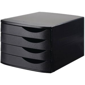 DS5016 | Jalema Resolution 4 Drawer Set Black