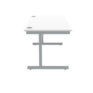 DS5466 | Single Upright Cantilever Desk 1400X800 White/White