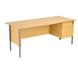 DS5527 | Serrion 4 Leg Desk 2D Ped 1800 Ellmau Beech