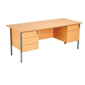 DS5528 | Serrion 4 Leg Desk 1800 2+3Dr Ped Ellmau Beech
