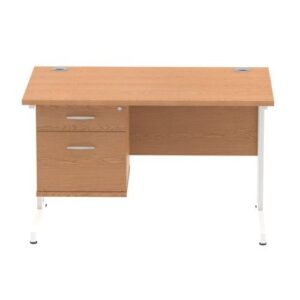 DS6036 | Impulse 1200 Rectangle Wht Cant Leg Desk