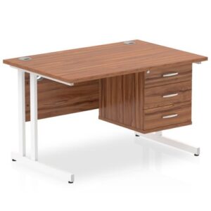DS6038 | Impulse 1200 Rectangle Wht Cant Leg Desk