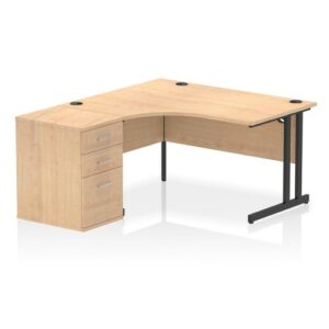 DS6348 | Impulse 1400mm Left Crescent Office Desk