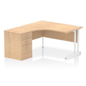 DS6354 | Impulse 1400mm Left Crescent Office Desk