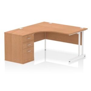 DS6363 | Impulse 1400mm Left Crescent Office Desk