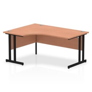 DS6587 | Impulse 1600mm Left Crescent Desk Beech