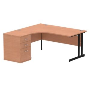 DS6593 | Impulse 1600mm Left Crescent Office Desk