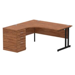 DS6624 | Impulse 1600mm Left Crescent Office Desk