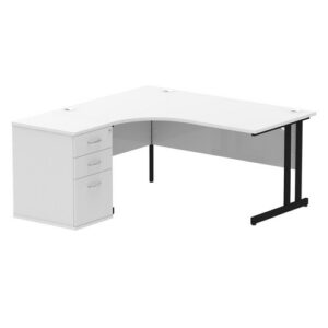 DS6632 | Impulse 1600mm Left Crescent Office Desk