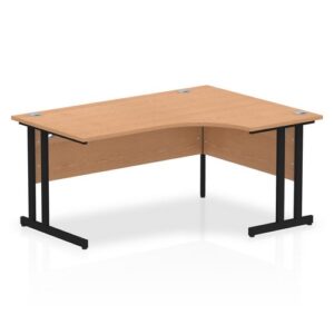 DS6642 | Impulse 1600mm Right Crescent Desk Oak T