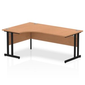 DS6846 | Impulse 1800mm Left Crescent Desk Oak To