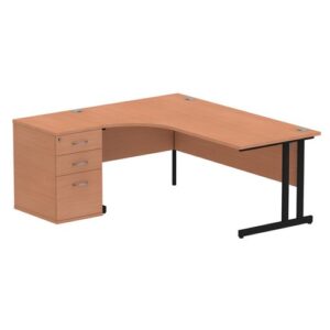 DS6849 | Impulse 1800mm Left Crescent Office Desk