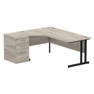 DS6857 | Impulse 1800mm Left Crescent Office Desk