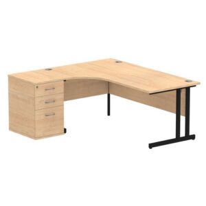 DS6865 | Impulse 1800mm Left Crescent Office Desk