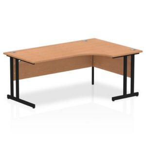DS6899 | Impulse 1800mm Right Crescent Desk Oak T